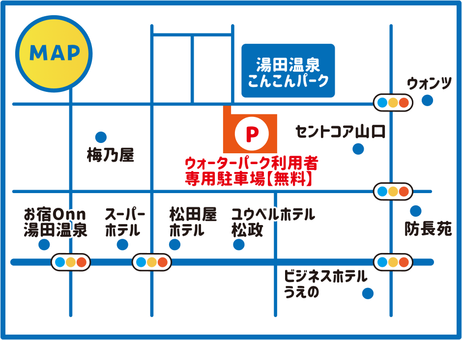 専用駐車場の地図