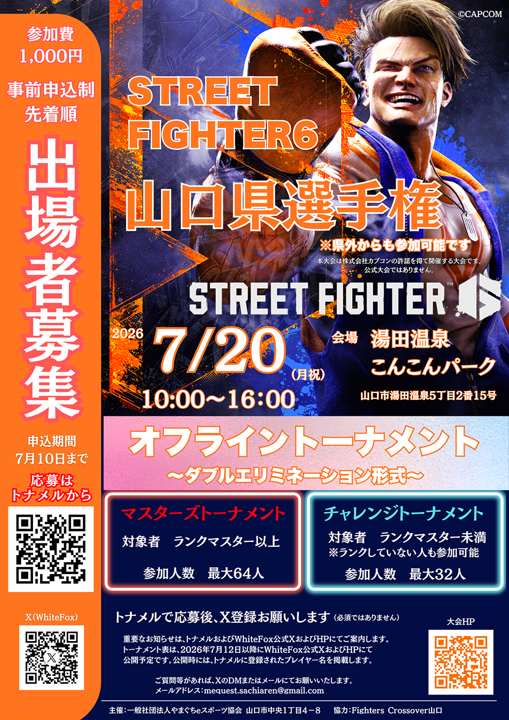 画像：STREET FIGHTER6 山口選手権